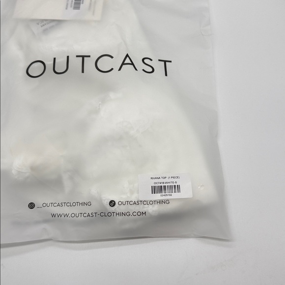 Outcast RIVA CROP TOP WHITE - Picture 6 of 8